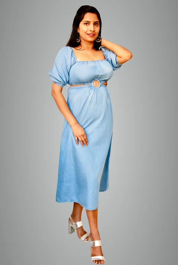 Washed_Denim_Cut_Out_Blue_Dress_For_Women