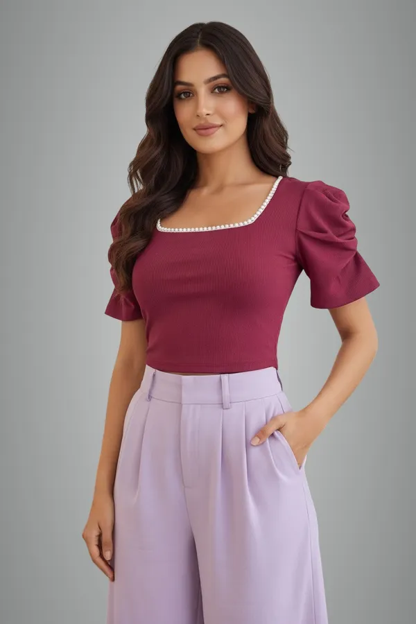 Wine_Pearl_Embellished_Fabric_Crop_Top_For_Women