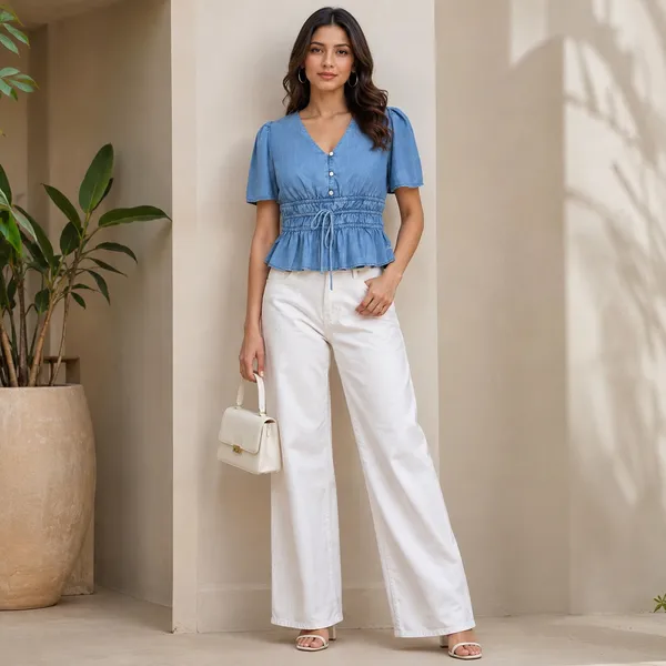 Women_Blue_Color_Cute_Denim_Fabric_Peplum_Top_(Ananya_Top)