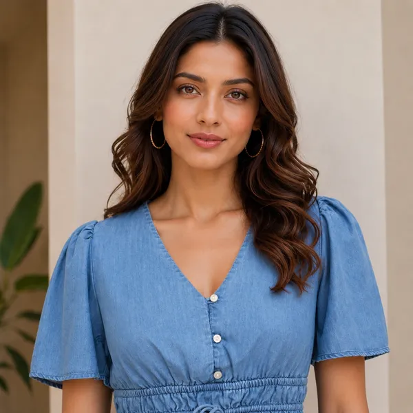 Women_Blue_Color_Cute_Denim_Fabric_Peplum_Top_(Ananya_Top)