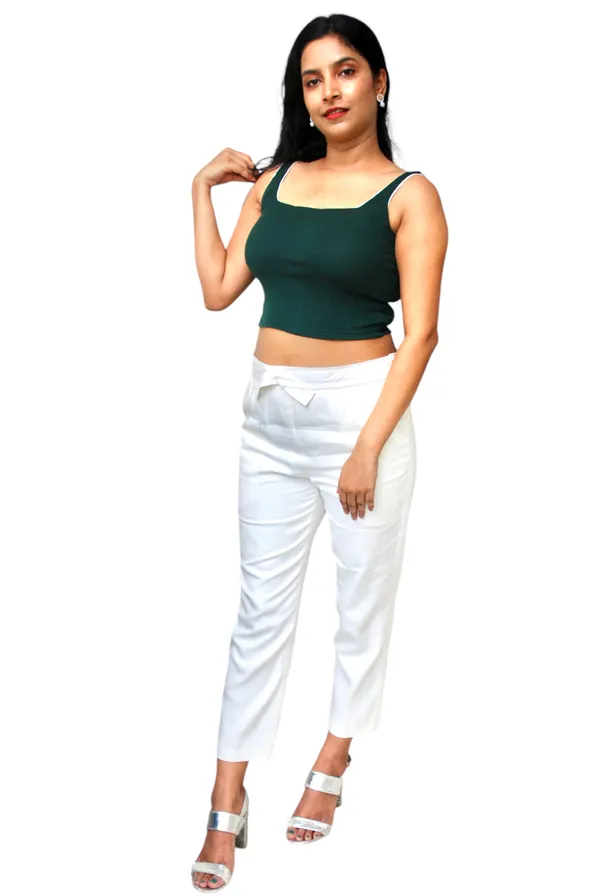 Bottle_Green_Square_Neck_Crop_Top_For_Women