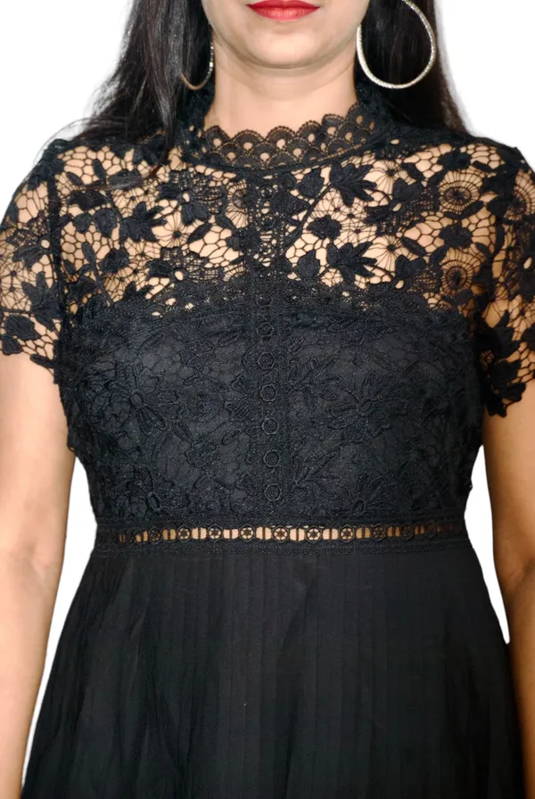 Lace_Bodice_With_Pleated_Hem_Designer_Dress_For_Women