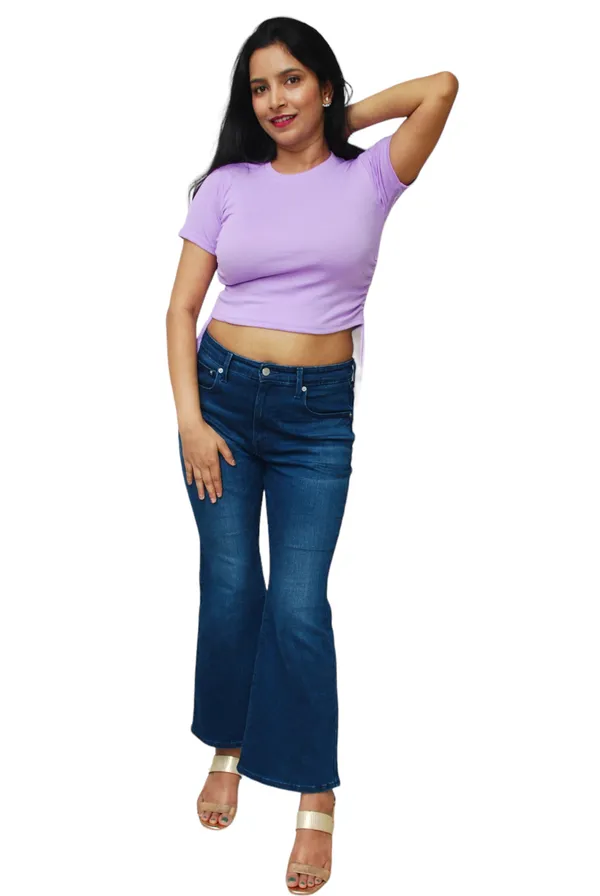 Lavender_Side_Ruched_Ribbed_Fabric_Crop_Top_For_Women