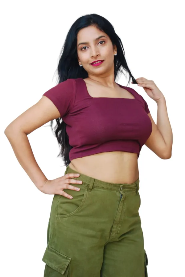 Maroon_Square_Neck_Crop_Top_For_Women