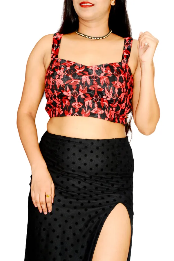 Mesh_Fabric_Side_Slit_Designer_Co_Ord_Set_For_Women