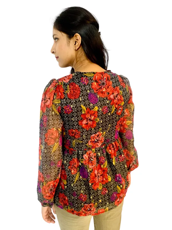 Plunging_Neck_Printed_Top_For_Women