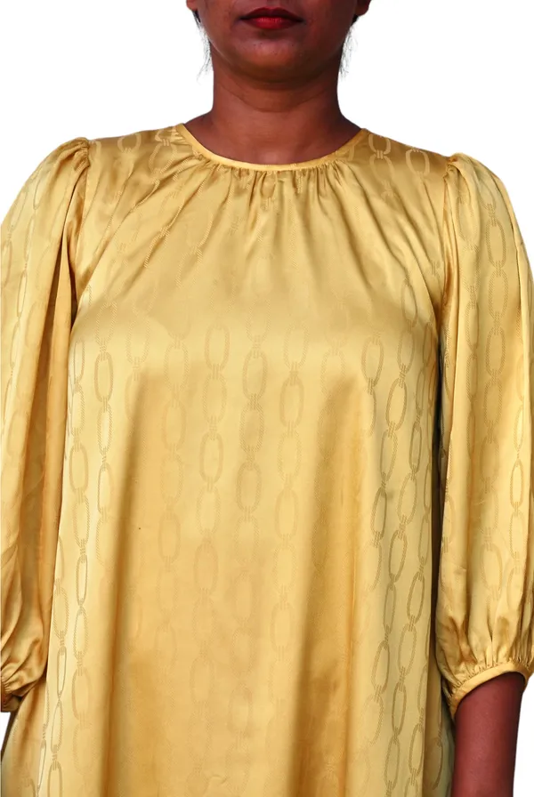 Mustard_Yellow_A_Line_Dress_For_Women