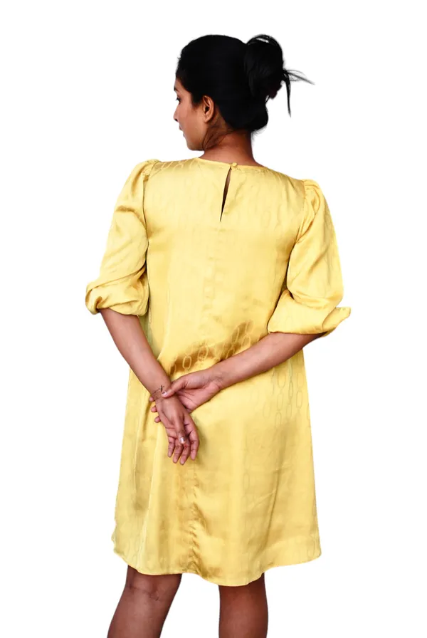 Mustard_Yellow_A_Line_Dress_For_Women
