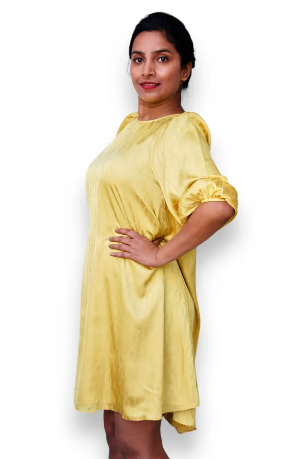 Mustard_Yellow_A_Line_Dress_For_Women
