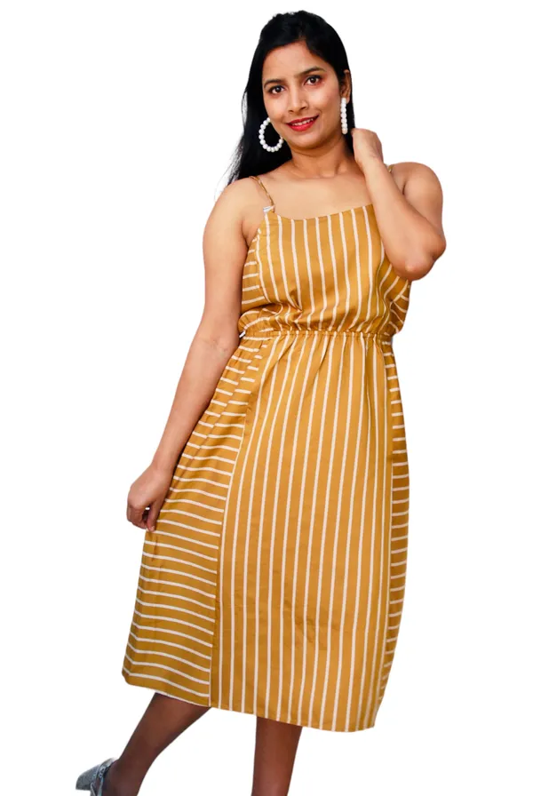 Mustard_Yellow_Back_Tie_Up_Striped_Dress_For_Women