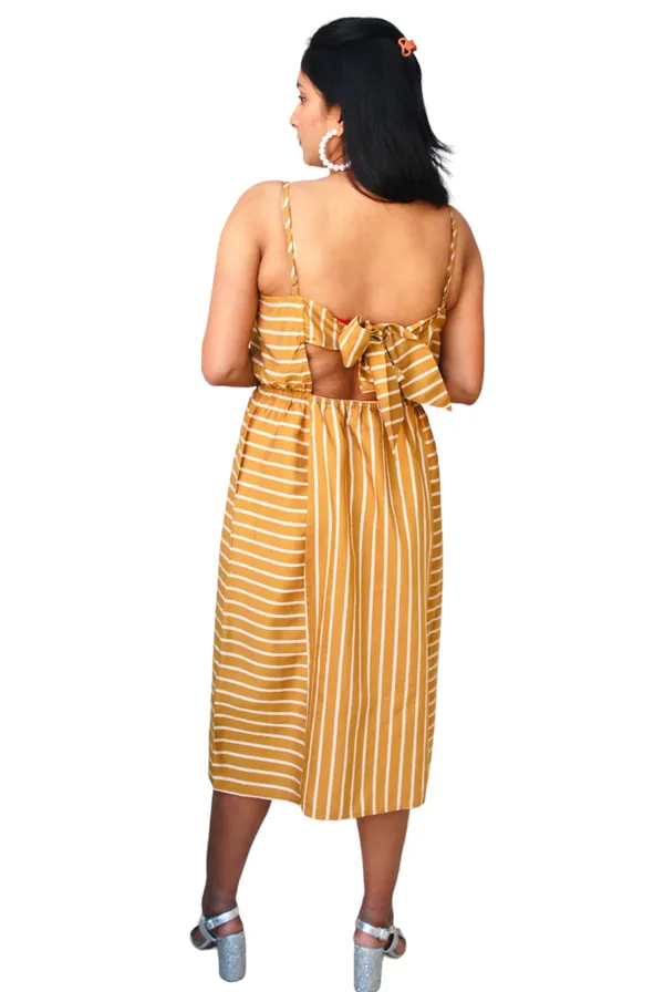Mustard_Yellow_Back_Tie_Up_Striped_Dress_For_Women