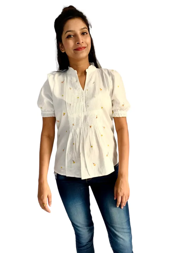 Puff_Sleeves_White_Embroidered_Top_For_Women