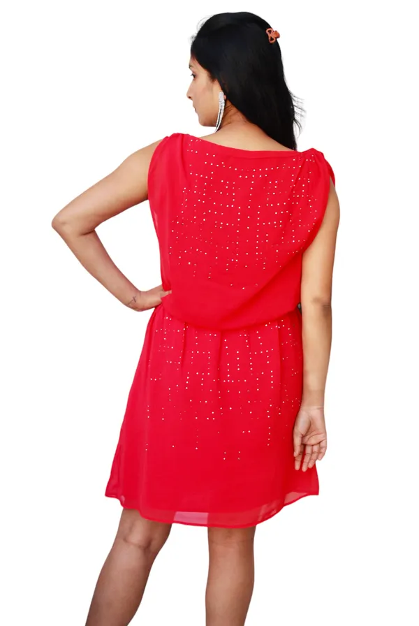 Red_Rhinestone_Embellished_Dress_For_Women