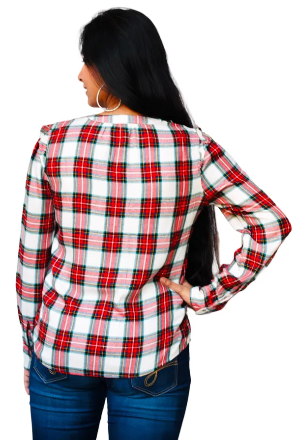 Regular_Fit_Checkered_Button_Down_Collar_Casual_Shirt_For_Women