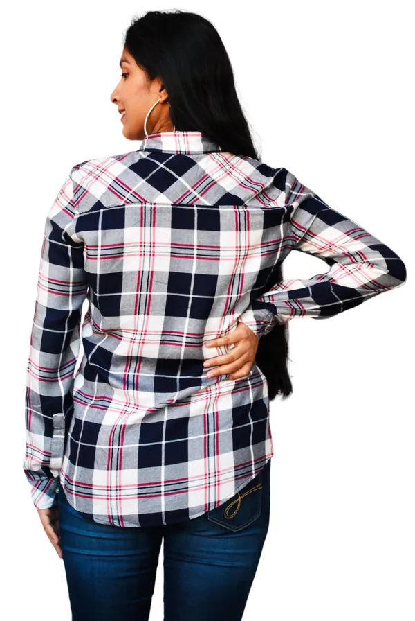 Regular_Fit_Checkered_Spread_Collar_Casual_Shirt_For_Women