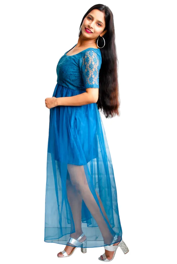 Teal_Net_Fabric_Designer_Maxi_Dress_For_Women