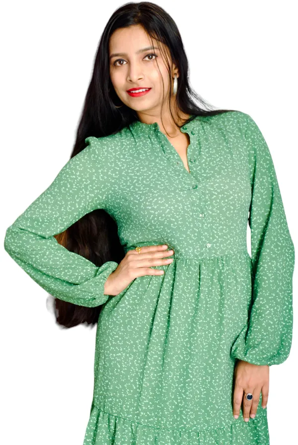 Tiered_Style_Printed_Midi_Dress_For_Women