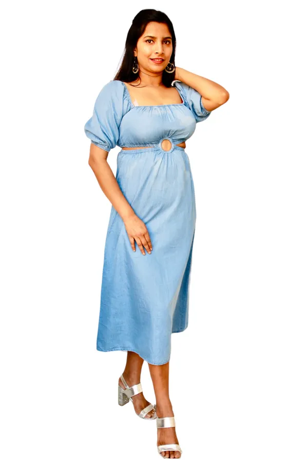 Washed_Denim_Cut_Out_Blue_Dress_For_Women