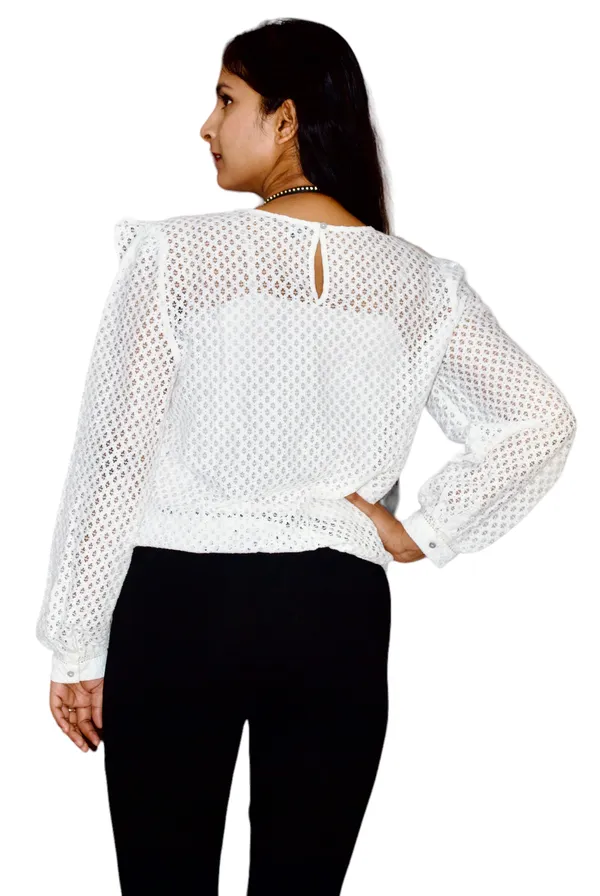 White_Embroidered_Lace_Top_For_Women