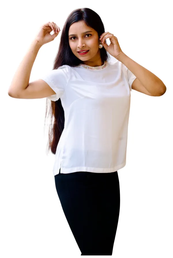 White_Neck_Embellished_Top_For_Women