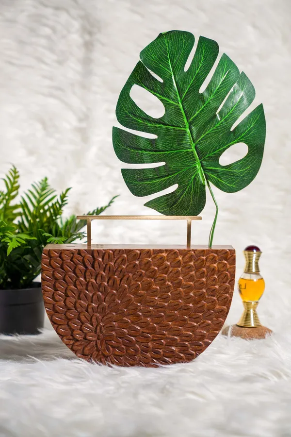 Brown_Hand_Carved_Semicircle_Bag_In_Sheesham_Wood_For_Women