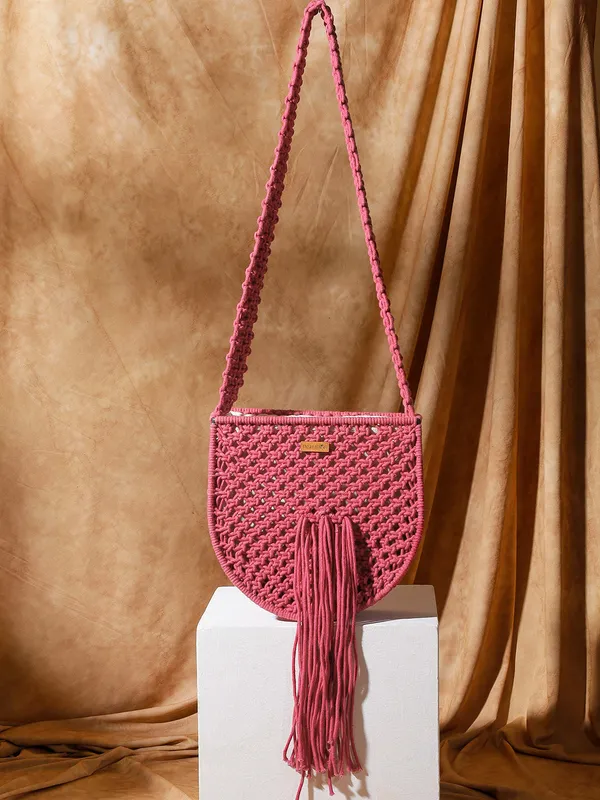 Pinkj_Boho_Macrame_Fringe_Bag_Maroon_Magic_For_Women