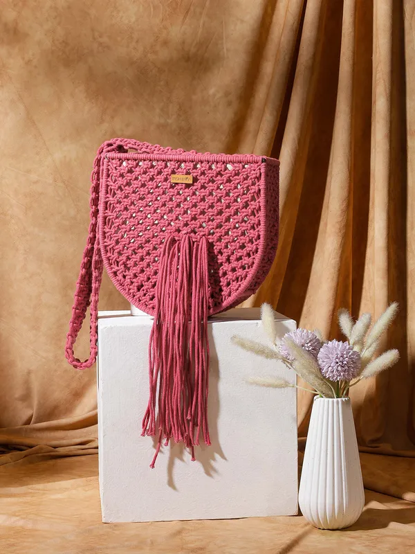 Pinkj_Boho_Macrame_Fringe_Bag_Maroon_Magic_For_Women