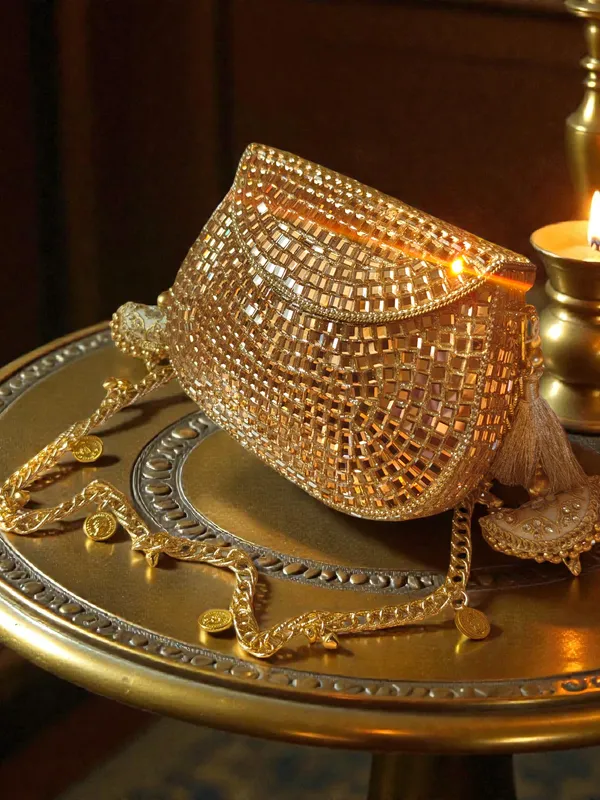 Gold_Sheesh_Mahal_Glass_Mosaic_Brass_Bag_In_Rose_Gold_Tone_For_Women