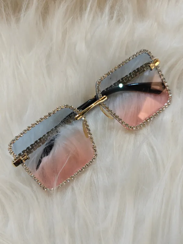 Pink_Wedding_Festive_Embellished_Sunglasses_Square_For_Women