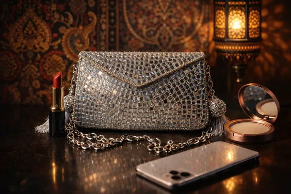 Silver_Sheesh_Mahal_Glass_Mosaic_Rectangular_Handbag_In_Silver_Tone_For_Women
