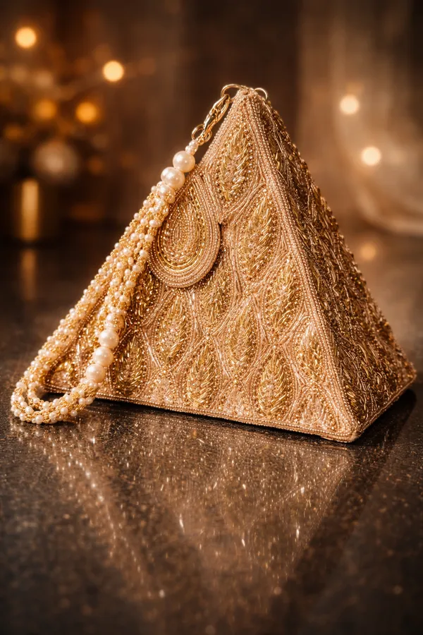 Rosegold_Triangular_Prism_Beaded_Clutch_Rose_Gold_Ivory_For_Women