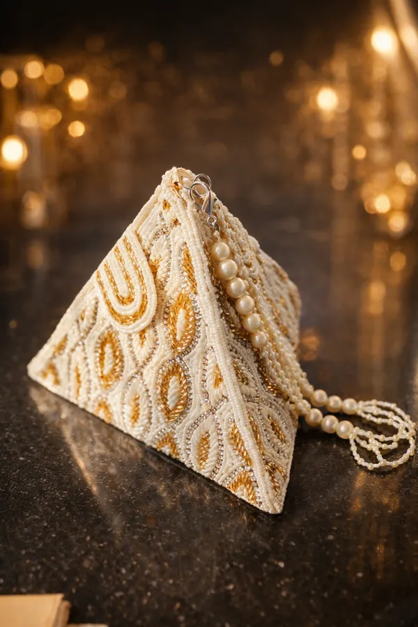 Ivory_Triangular_Prism_Beaded_Clutch_Rose_Gold_Ivory_For_Women