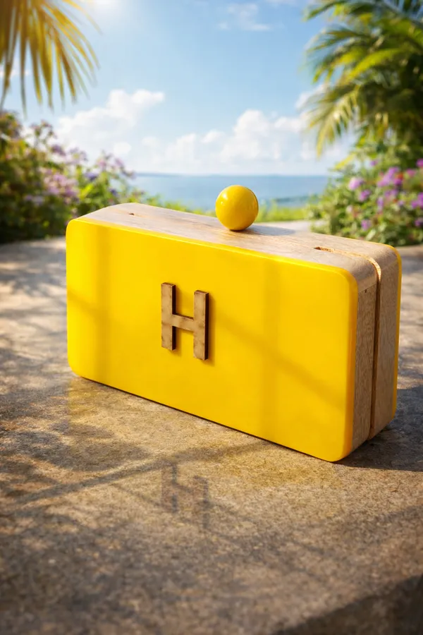 Yellow__Personalized_Name_Initial_Clutch_With_Round_Knob_For_Women