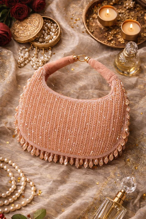 Peach_Lumiere_Crystal_Velvet_Party_Bag_Collection_For_Women