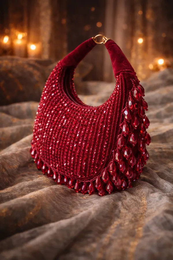 Peach_Lumiere_Crystal_Velvet_Party_Bag_Collection_For_Women