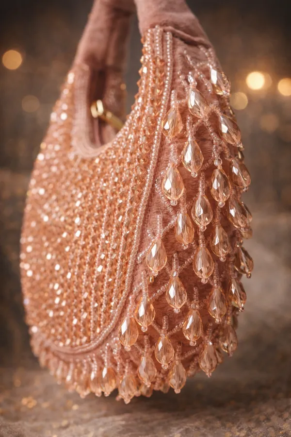 Peach_Lumiere_Crystal_Velvet_Party_Bag_Collection_For_Women