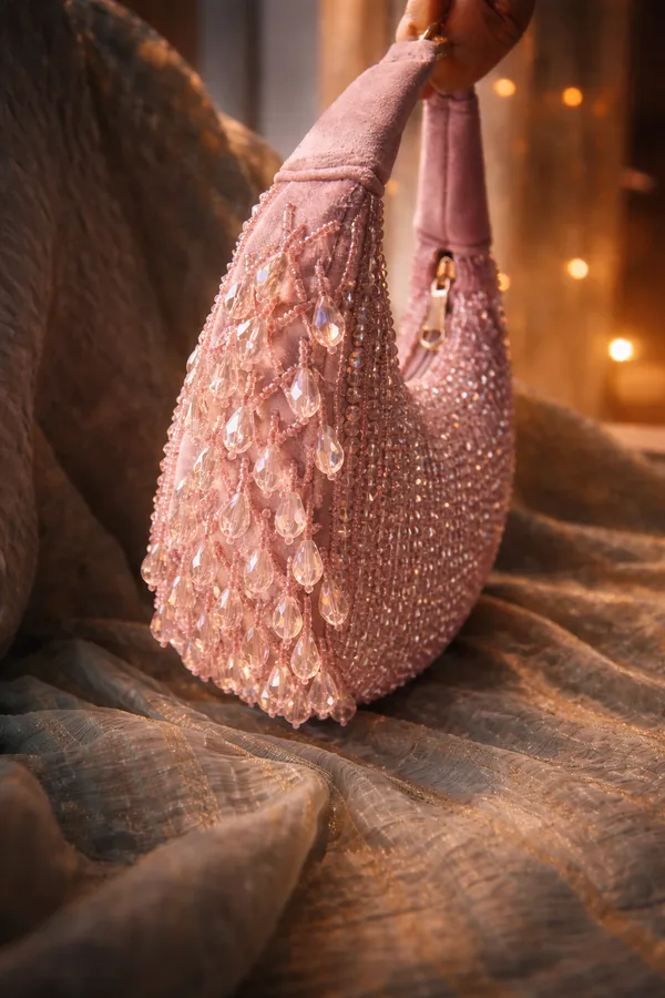 Peach_Lumiere_Crystal_Velvet_Party_Bag_Collection_For_Women