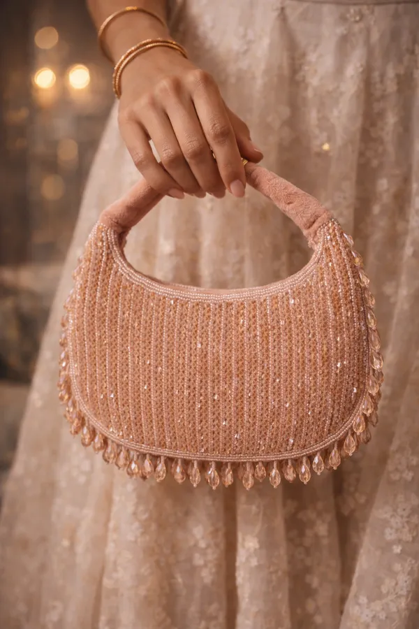 Peach_Lumiere_Crystal_Velvet_Party_Bag_Collection_For_Women