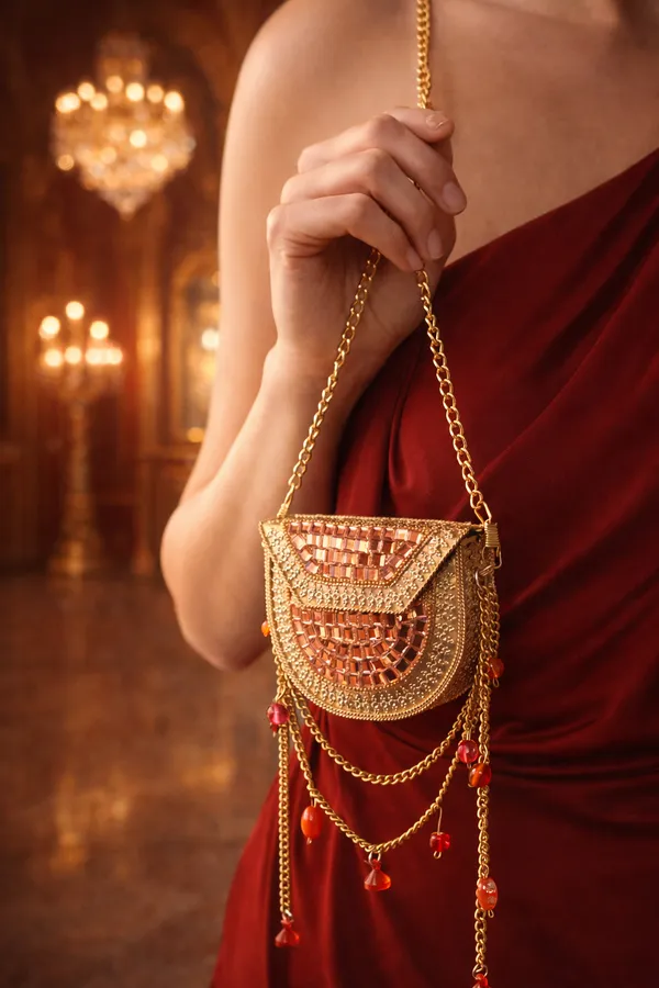 Gold_Sheesh_Mahal_Nano_Bags_Rose_Gold_With_Red_Crystals_For_Women