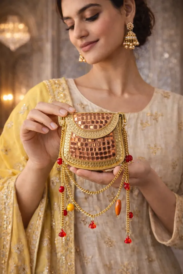 Brown_Sheesh_Mahal_Nano_Bags_Rose_Gold_With_Brass_And_Red_Beads_For_Women