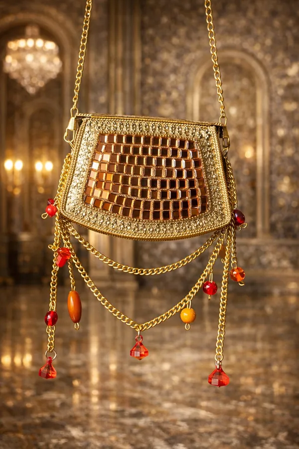 Brown_Sheesh_Mahal_Nano_Bags_Rose_Gold_With_Brass_And_Red_Beads_For_Women