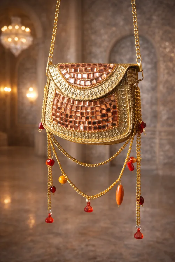 Brown_Sheesh_Mahal_Nano_Bags_Rose_Gold_With_Brass_And_Red_Beads_For_Women