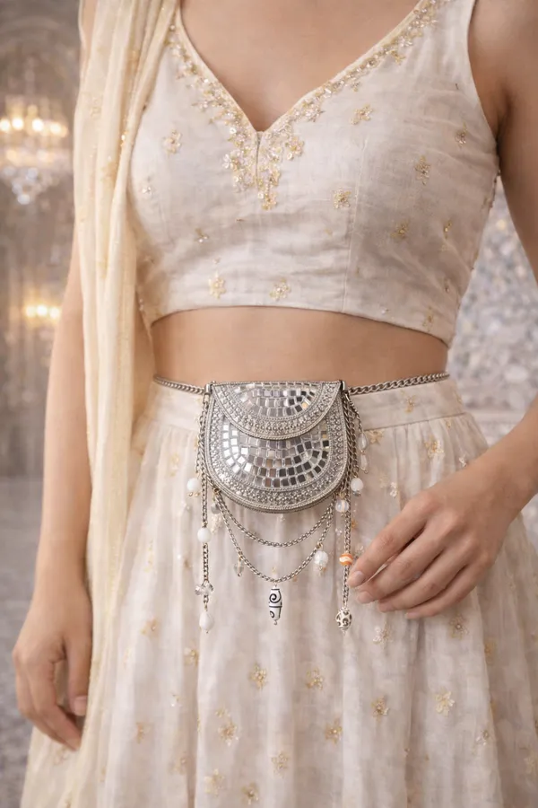 Silver_Sheesh_Mahal_Nano_Bags_Silver_Round_With_White_Beads_For_Women