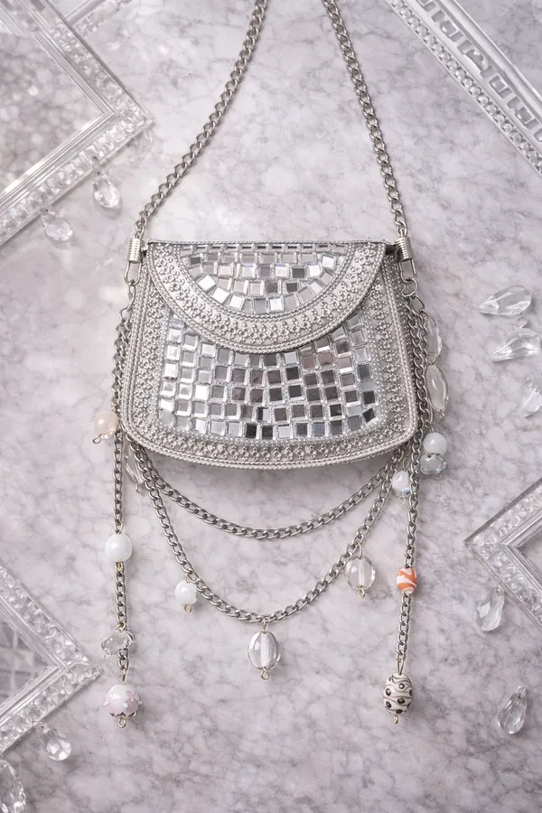 Silver_Sheesh_Mahal_Nano_Bags_Silver_Square_With_White_Beads_For_Women