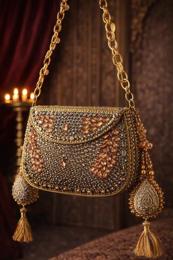 Gold_Sheesh_Mahal_Moha_Peach_Crystal_And_Kundan_Handbag_For_Women