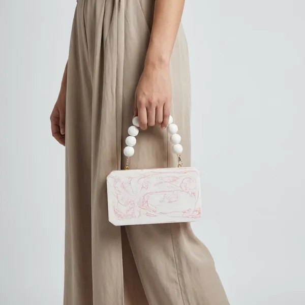 Pink_white_marbelled__Wooden_Quirky_Handbags_For_Women
