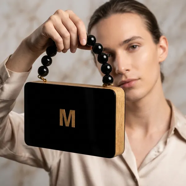 Black__Personalized_Wooden_Clutch_In_Beaded_Handle_For_Women