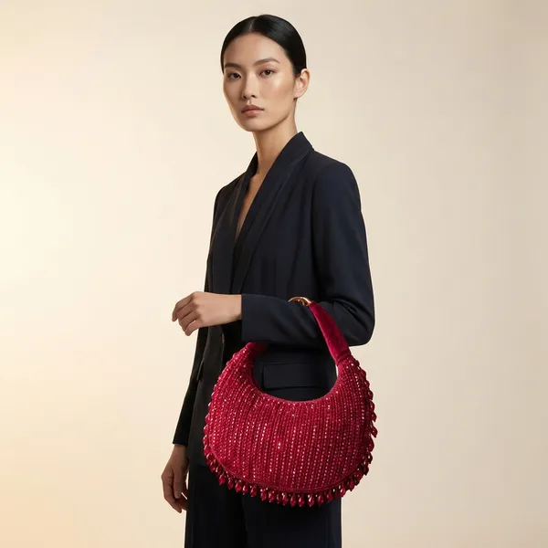 Maroon_Lumiere_Crystal_Velvet_Party_Bag_Collection_For_Women