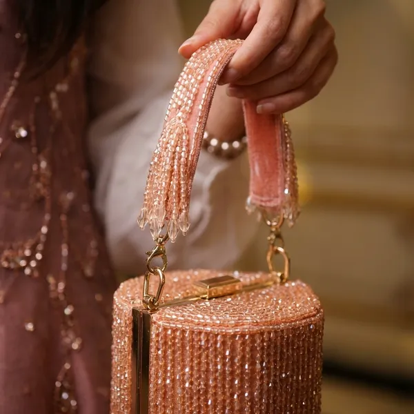 Rosegold_Stardust_Crystal_Rectangular_Prism_Party_Clutch_For_Women