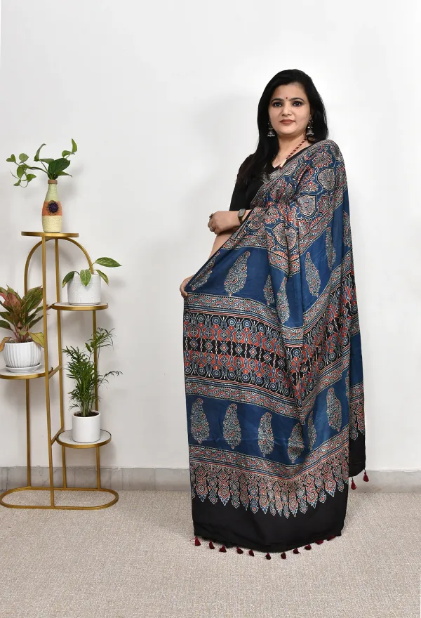 Multicolor_Ajrakh_Modal_Silk_Saree_Combo_Set_Pack_Of_2